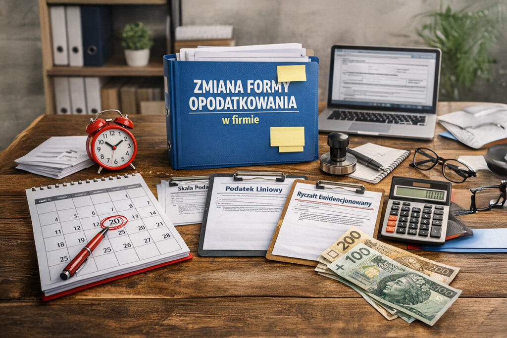 Zmiana formy opodatkowania